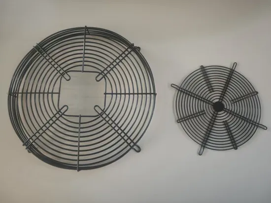Black Finish Steel Wire Guard Metal Fan Finger Guard for Cooling Towers 