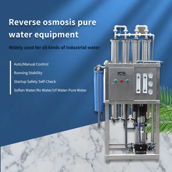 500lph Distilled Pure Water Purification Treatment Plant Commercial Reverse Osmosis RO Drinking Water Purifier Filter System 